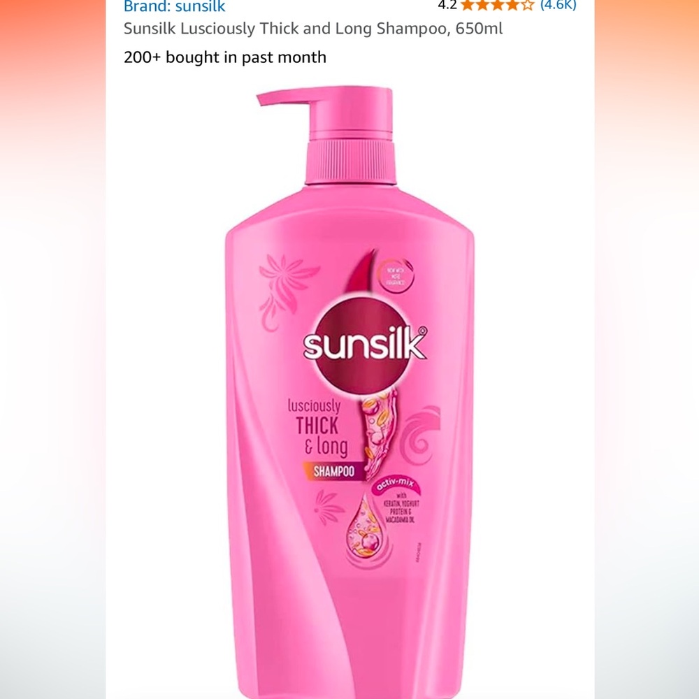 Sunsilk shampoo 650ml